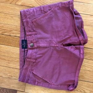 Cranberry red shorts